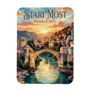 Stari Most Bosnien & Hercegovina Magnet