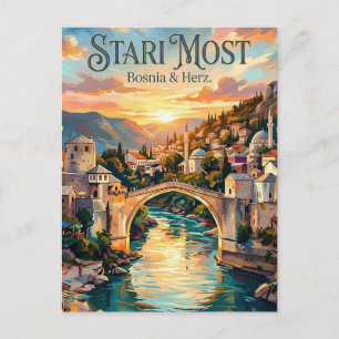 Stari Most Bosnien & Herz. Vykort