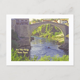 Stari Most Bridge, Mostar, Bosnien Vykort