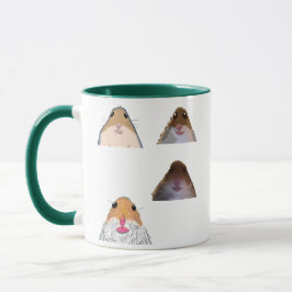 Staring Hamster Funny Meme Mug Memes Set Mugg