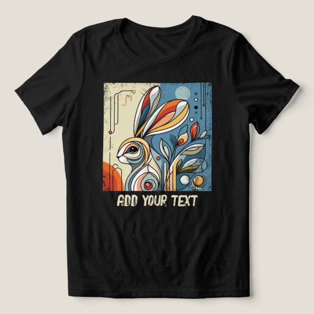 Staring Rabbit T Shirt (Design Framsida)