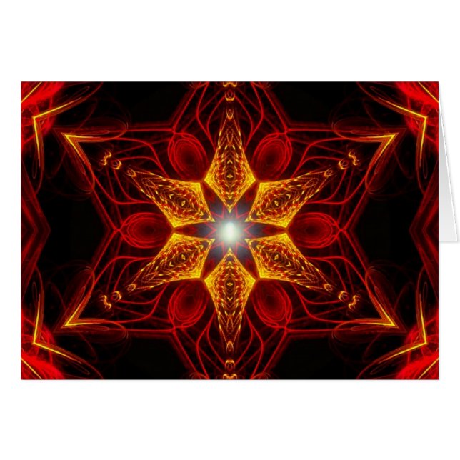 Staritual Fractal Hälsningskort (Framsidan Horizontal)