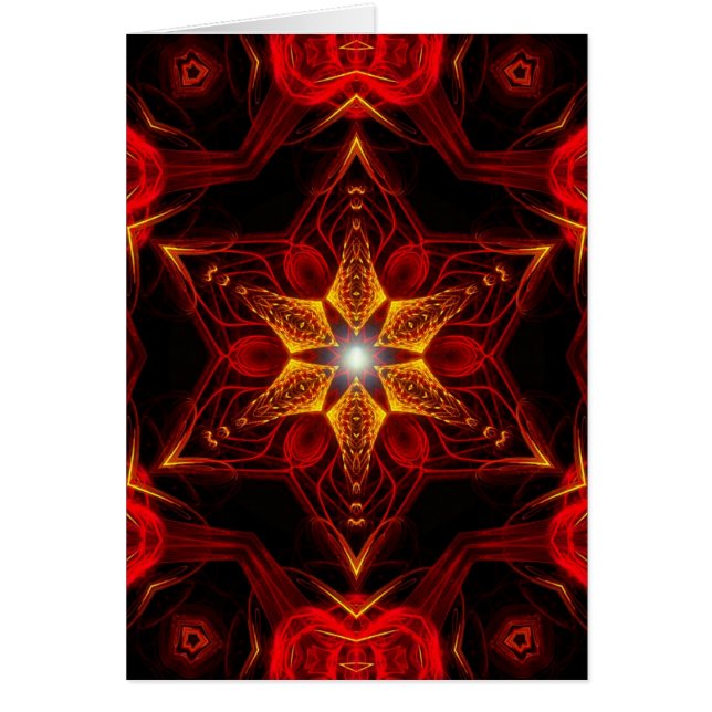 Staritual Fractal Hälsningskort (Framsidan)