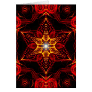 Staritual Fractal Hälsningskort