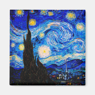 Starjkväll av Vincent Van Gogh Magnet