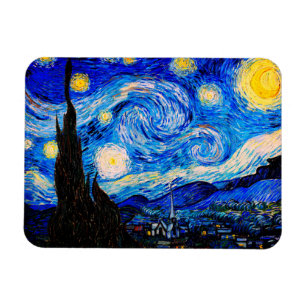 Starjkväll av Vincent Van Gogh Magnet