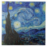Starjkväll, Vincent van Gogh Kakelplatta<br><div class="desc">Vincent Willem van Gogh (den 30 mars 1853-29 juli 1890) var en nederländsk postimpressionistisk målare som hör till de mest inflytelserika och berömd figurerna i den Westernare konstens historia. På drygt ett årtionde skapat han omkring 2 100 konstverk, varav omkring 860 oljemålningar, varav de flesta härrör från de senaste två...</div>