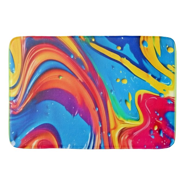 Stark Abstrakt Art Badrumsmatta (Framsidan)