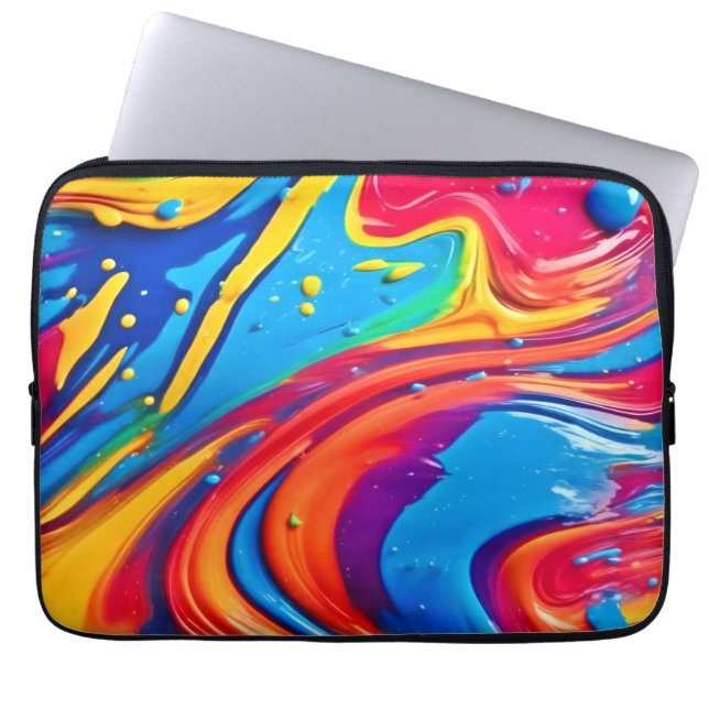 Stark Abstrakt Art Laptop Fodral (Framsidan)