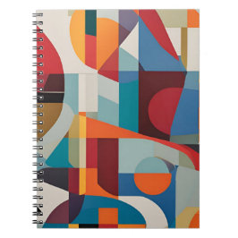 Stark Abstrakt Art - Uttrycklig och färgstark desi Anteckningsbok