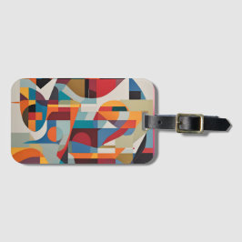 Stark Abstrakt Art - Uttrycklig och färgstark desi Bagagebricka