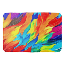 Stark Abstrakt-uttrycksmålning Badrumsmatta