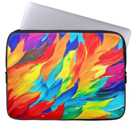 Stark Abstrakt-uttrycksmålning Laptop Fodral