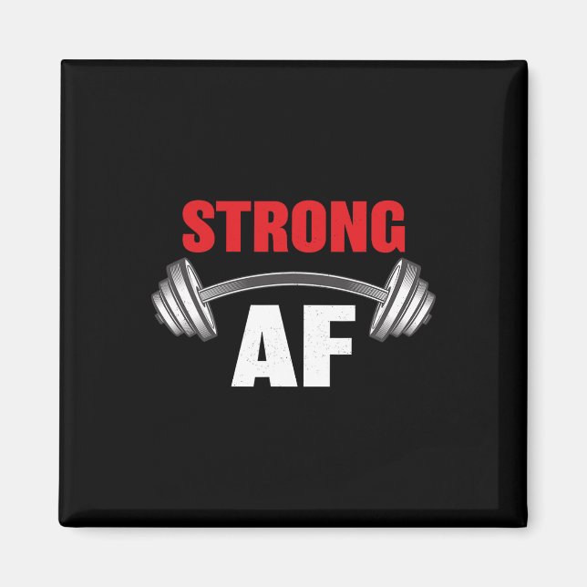 Stark Af-funny duglighet och -träning Magnet (Framsidan)