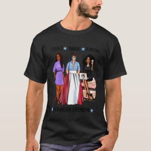 Stark afroperuansk mormor Peru flagga latina T Shirt