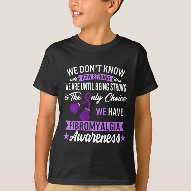 Stark är den enda kunskapen om Fibromyalgia 1 i va T Shirt (Framsida)