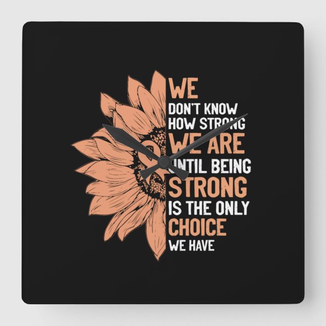 Stark är det enda alternativet att skapa medvetenh fyrkantig klocka (Framsida)