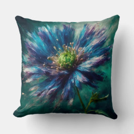 Stark Aster-Blommar Kudde