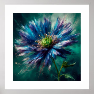 Stark Aster-Blommar Poster