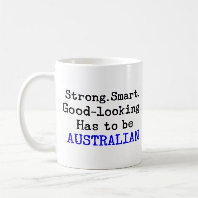 stark australisk kaffemugg (Vänster)