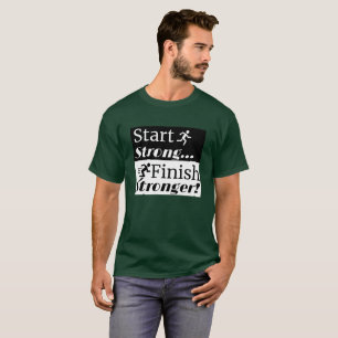 Stark Avsluta starkare: Manar körs T Shirt