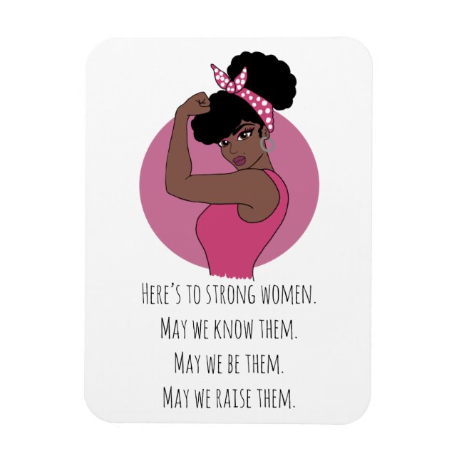 Stark Black Women Photo Magnet (Vertikal)