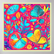 Stark Blommigt Heart Art Art