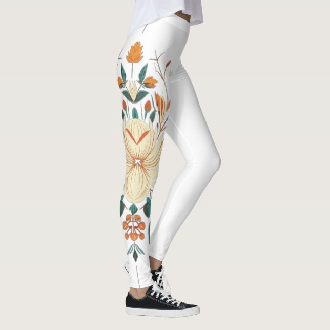 Stark blommigt leggings (Höger)