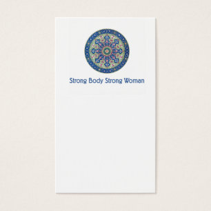 Stark Body Strong Woman Visitkort