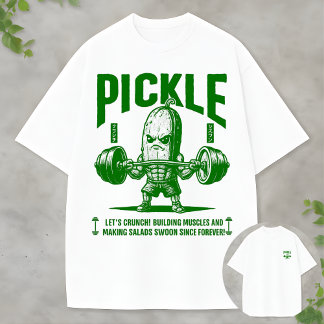 Stark Brädpickle Kroppstbyggare Grafik Rolig Fitne T Shirt