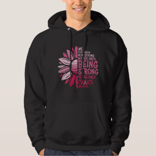 Stark bröstcancermedvetenhet Solros Hoodie