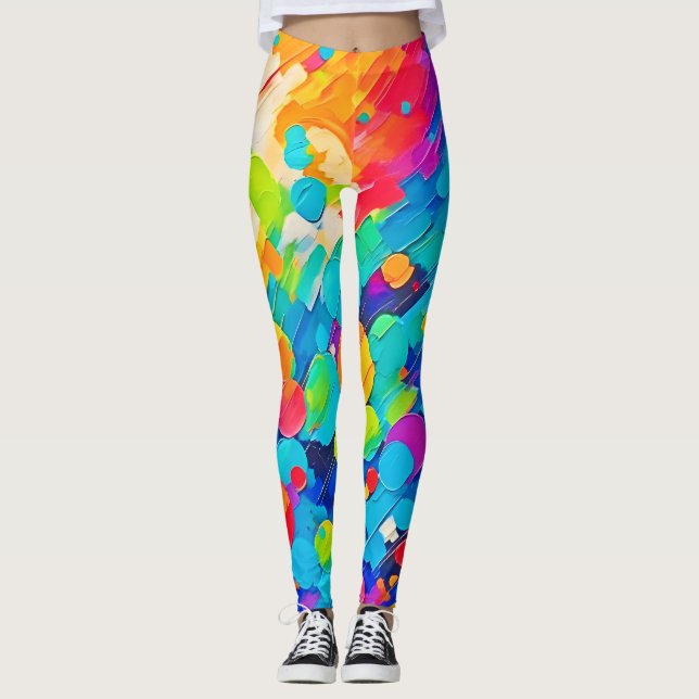 Stark cirkel Dance Art Leggings (Framsida)