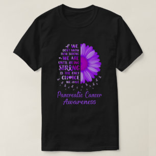 Stark Daisy Flower Lila Pankreascancer T Shirt