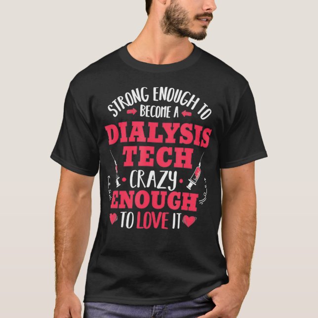 Stark Dialystekniker Tech Nephrology Funny T Shirt (Framsida)
