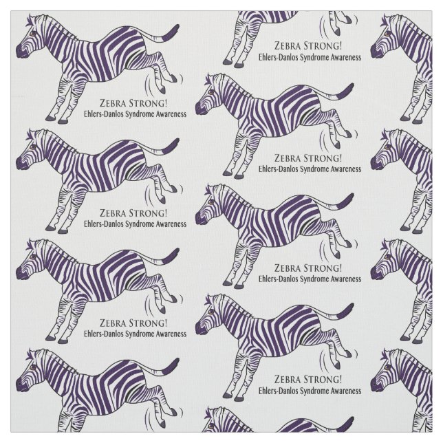 Stark Ehlers-Danlos syndromsebra Tyg (Provkarta)