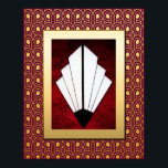 Stark Elegant Art Deco Poster. Poster<br><div class="desc">Om du väljer att ladda ned poster Walgreen-butiken din hämtning i olika storlekar och i olika struktur på mycket bra pris. Ibland med rabatt. Ett tips från min amerikanska vän. Se onlinen "Digital Printing" (Digital Printing) i Storbritannien. Jag verkligen hur det här poster ut. Jag skapat den röda bakgrunden och...</div>