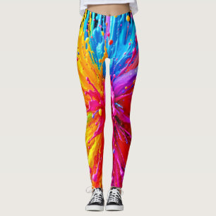Stark energiförbrukning vid färgsprängning leggings