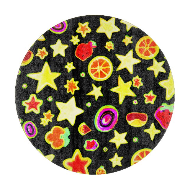 Stark Färg Explosion Fruits Star Mönster (Framsidan)