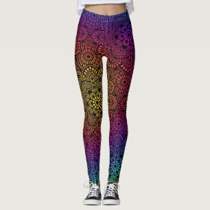 Stark färgkonst leggings