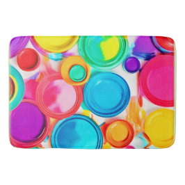 Stark färgpalettkonst badrumsmatta