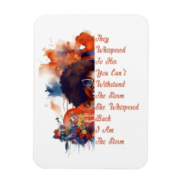Stark Girl Black History Strong African Magnet