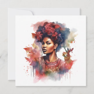 Stark Girl Black History Strong African Tack Kort