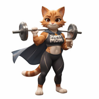 Stark Gym Katt Kudd – Hantel Träningsdekor Prydnadskudde