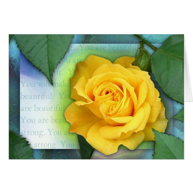 Stark härlig kämpe! hälsningskort (Framsidan Horizontal)