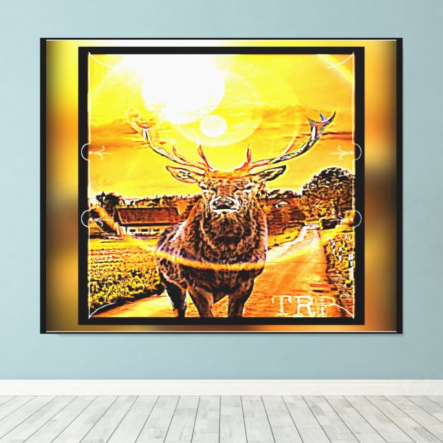 Stark Hjort 02-02 Canvastryck (Insitu (trägolv))