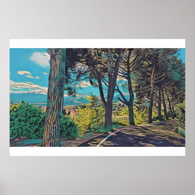 Stark höstskog - Poster (Framsidan)