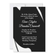 Stark inbjudan till bröllopsinbjudan till Abstrakt