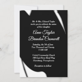 Stark inbjudan till bröllopsinbjudan till Abstrakt