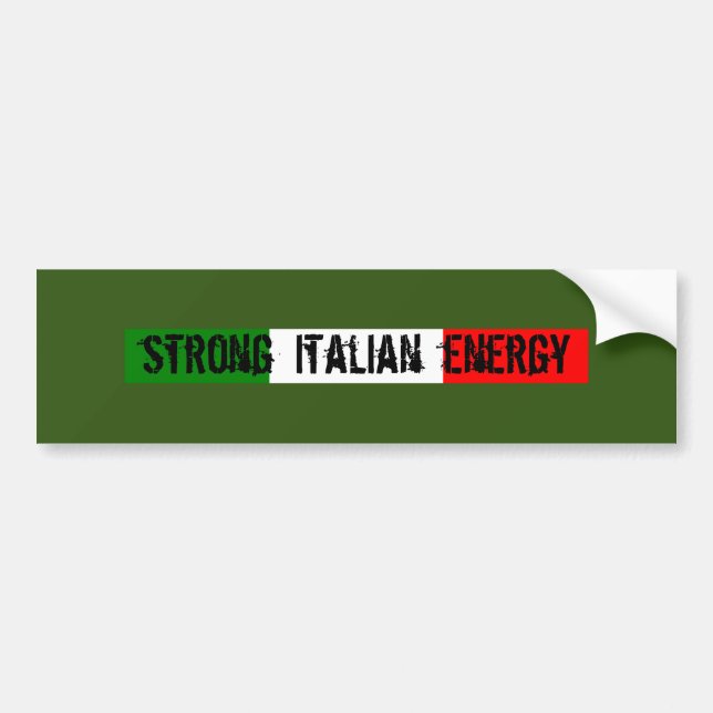 Stark italiensk energimärkare bildekal (Framsidan)