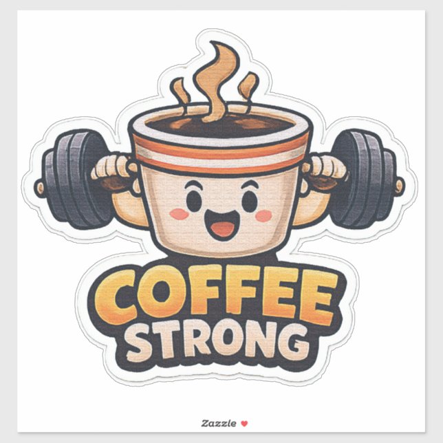 Stark kaffe  klistermärken (Ark)